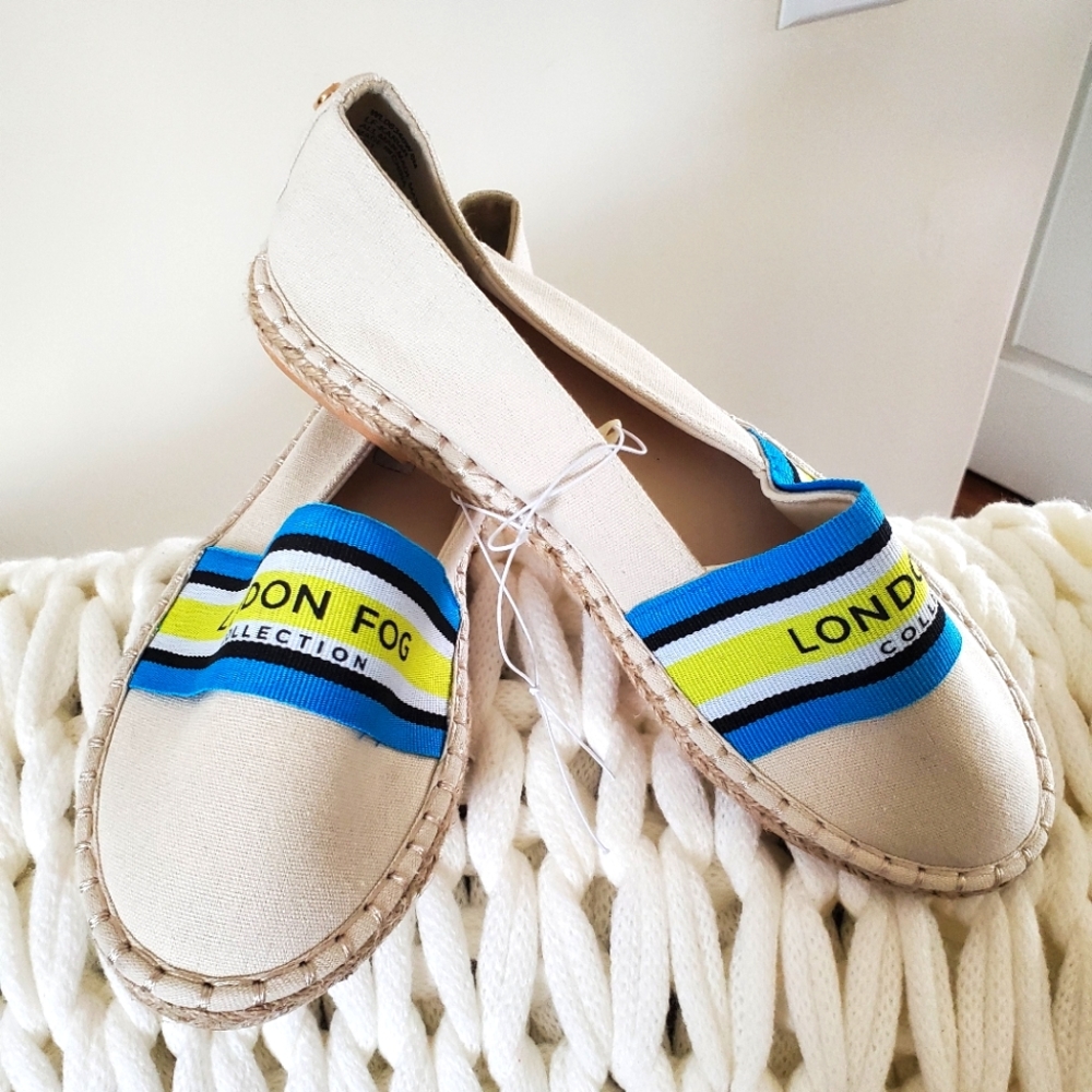 London Fog Canvas Slip-on Shoes Women's size 8